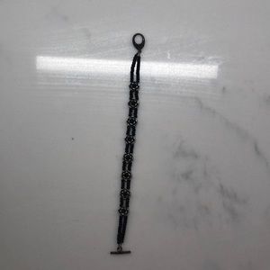 Black beaded bracelet